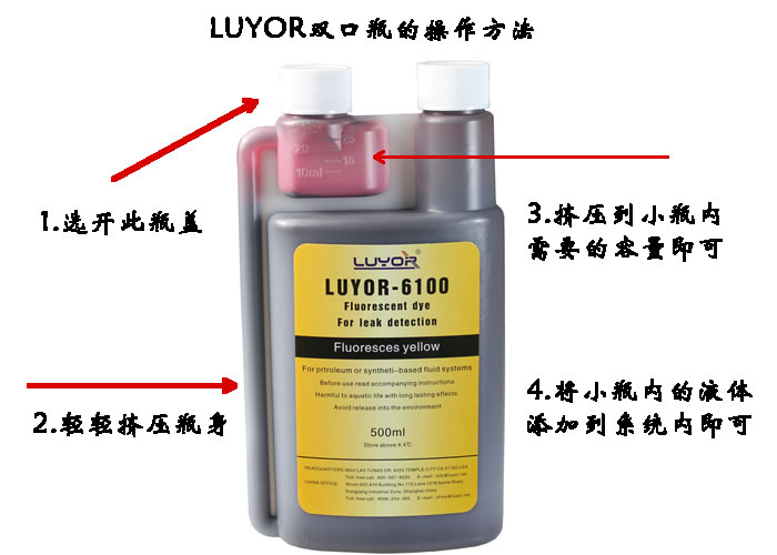 LUYOR-6200水基熒光檢漏劑